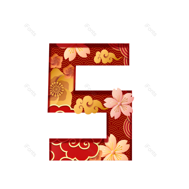 装饰图片,素材元素,数字PNG,红色免抠素材
